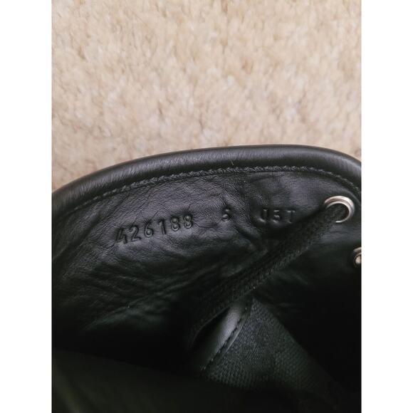 AUTHENTIC GUCCI GG Canvas Sneakers Men's Black 426188 SZ 5 - Picture 6 of 8